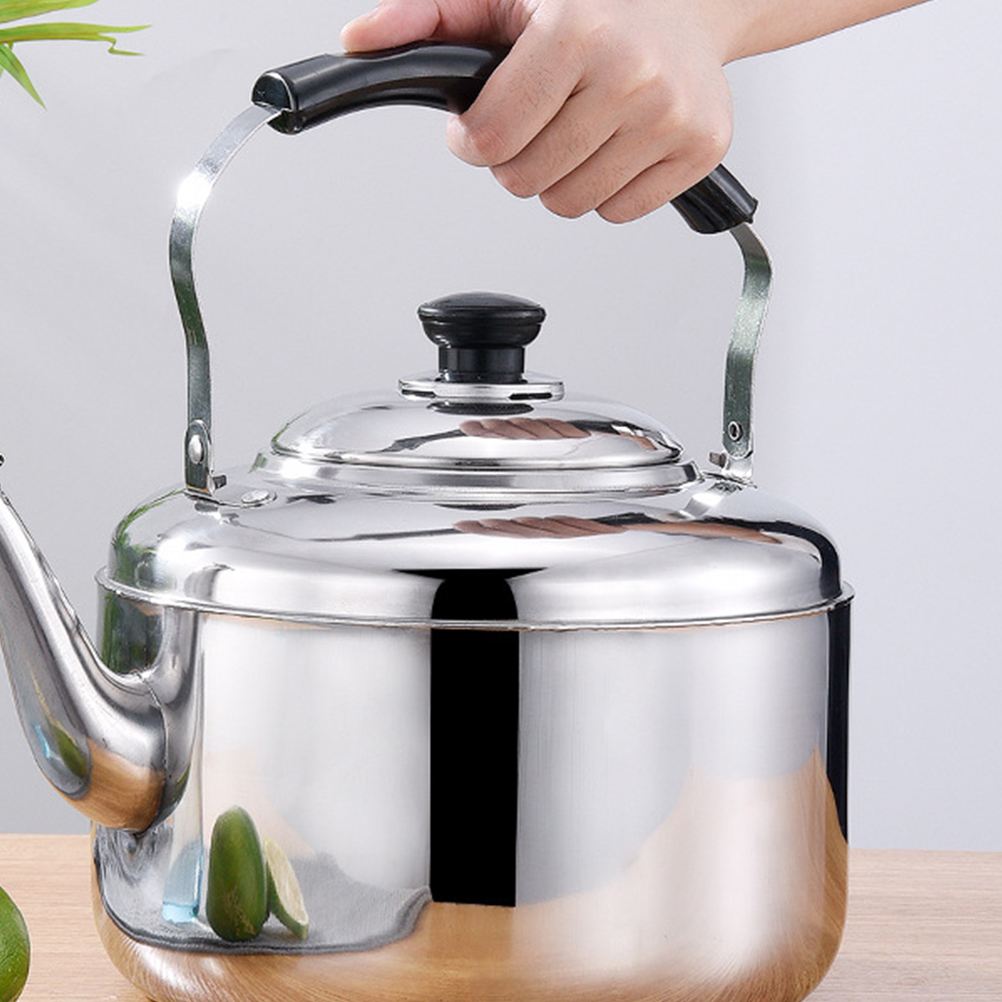 Praktisk 5.5l stor kapacitet vattenkokare rostfritt stål klingande varmvattenberedare soppa kaffe porslin för hemmakontor kök