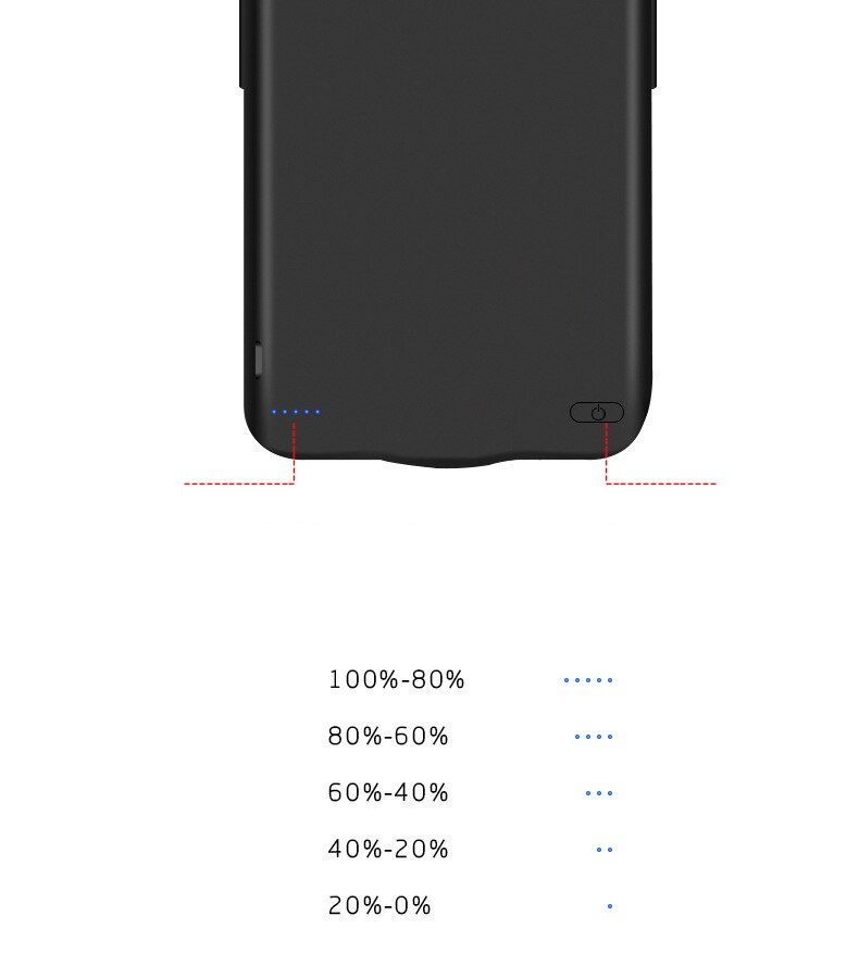 Pour Huawei Y9 Honor 8X chargeur de batterie boîtier externe en Silicone antichoc étui de batterie pour Huawei Y7 Pro étui de batterie d'alimentation