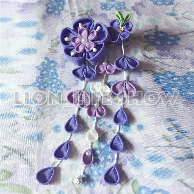 Japansk blomst sakura hodeplagg klipp haripin hår kimono yukata dusker cosplay