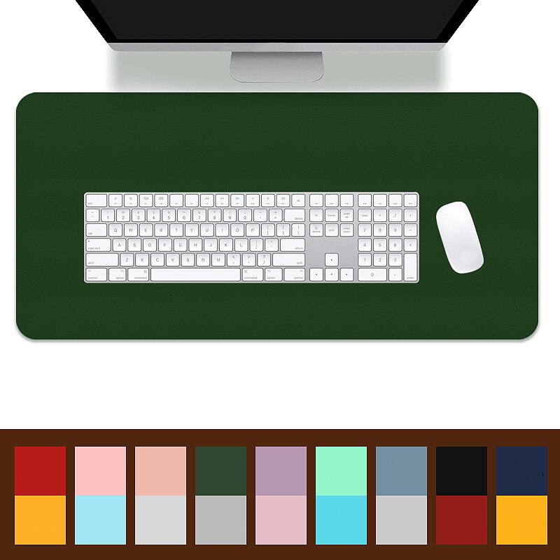 Mouse Pad Extra Large PU Leather Double-sided Anti-slip Writing Gaming Desk Mats Keyboard Mats Laptop Mouse Mat for Office Home
