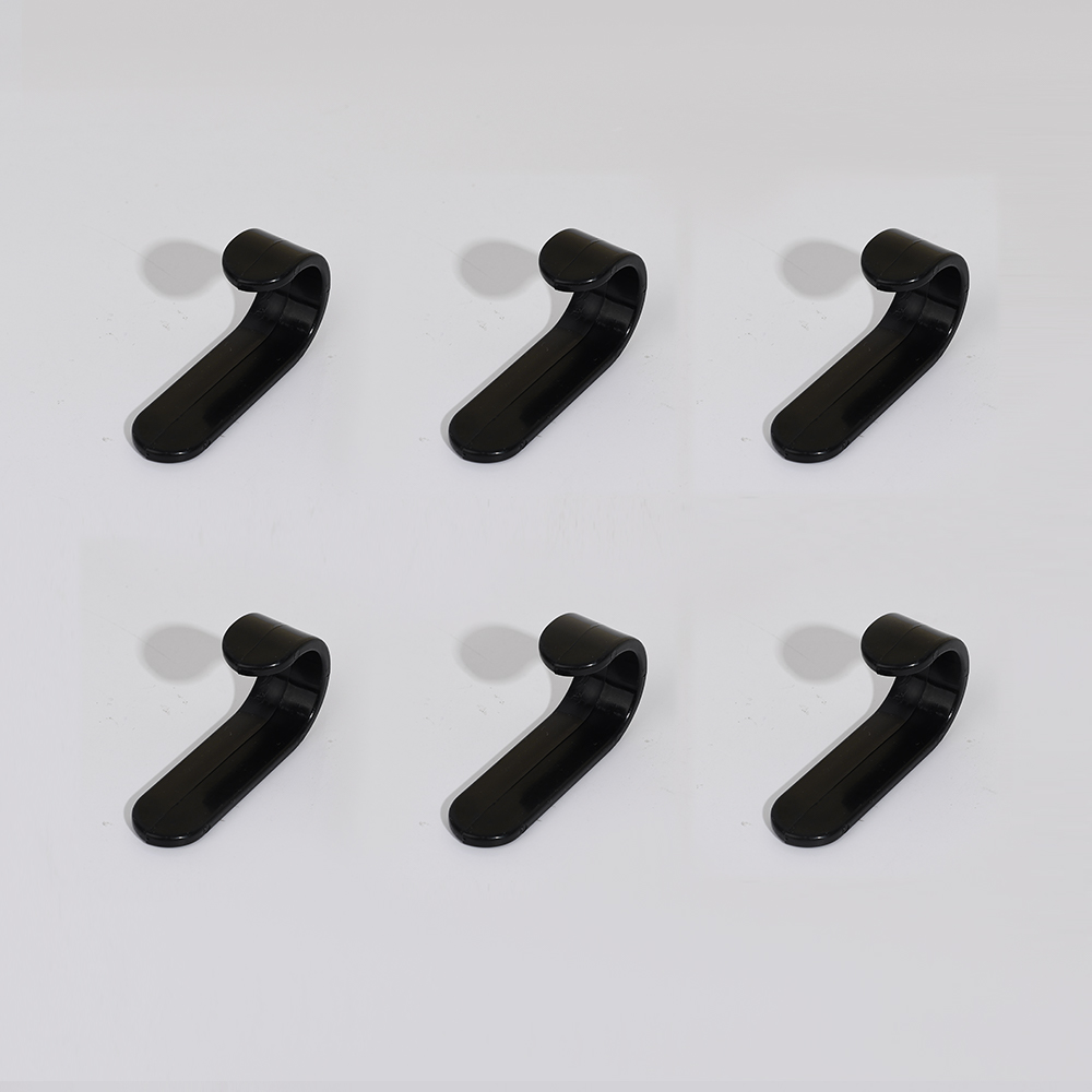 6 stks/set J-vormige Zelfklevende Haken Plastic Deur Muurhangers Snoep Kleur Sterke Haak voor Keuken Badkamer Slaapkamer Hal: Beige