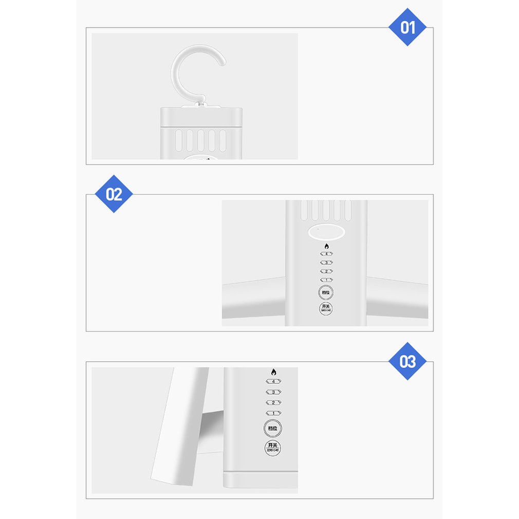 Draagbare Wasdroger Draagbare Elektrische Droogrek Vouwen Schoenenrek Wasdrogers Elektrische Kachel Hanger Droger Eu