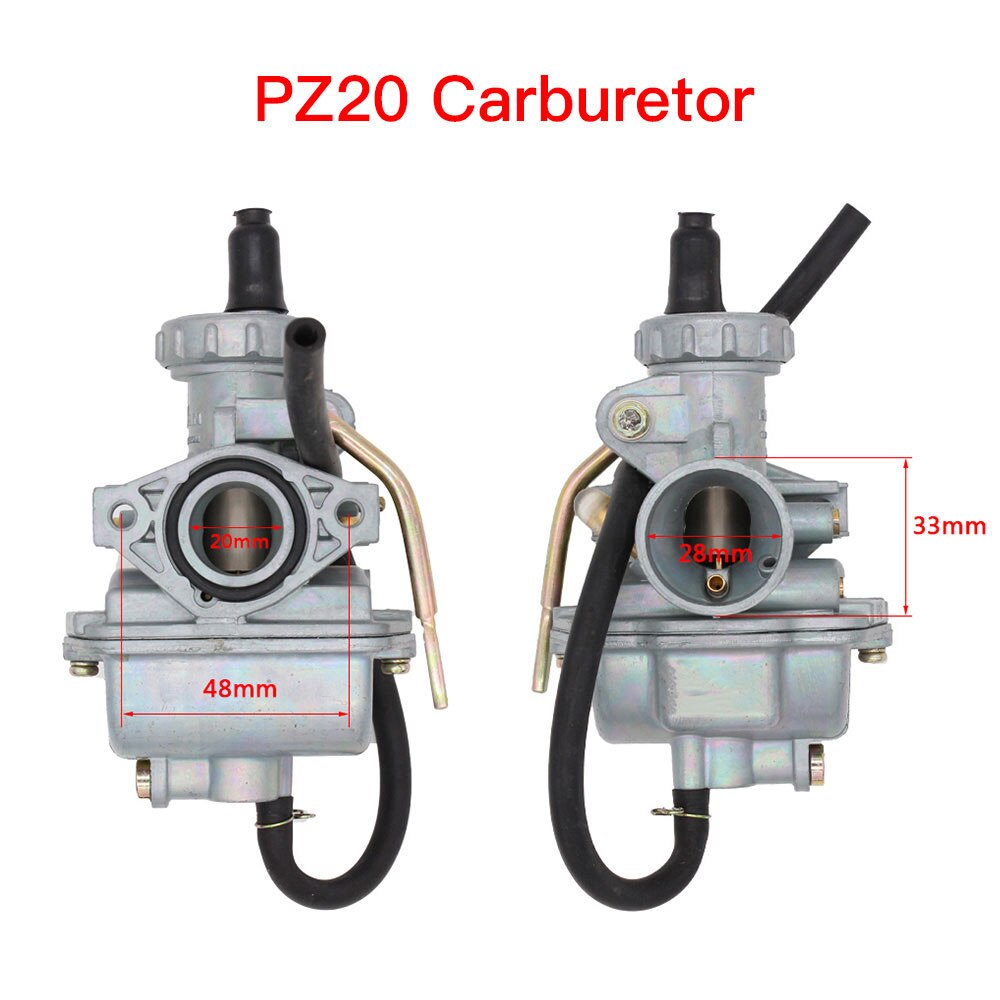Carburateur PZ16 PZ19 PZ20 PZ22 PZ26 PZ27 PZ30, câble à main, pour 50cc-250cc, Dirt Bike, ATV, Go kart