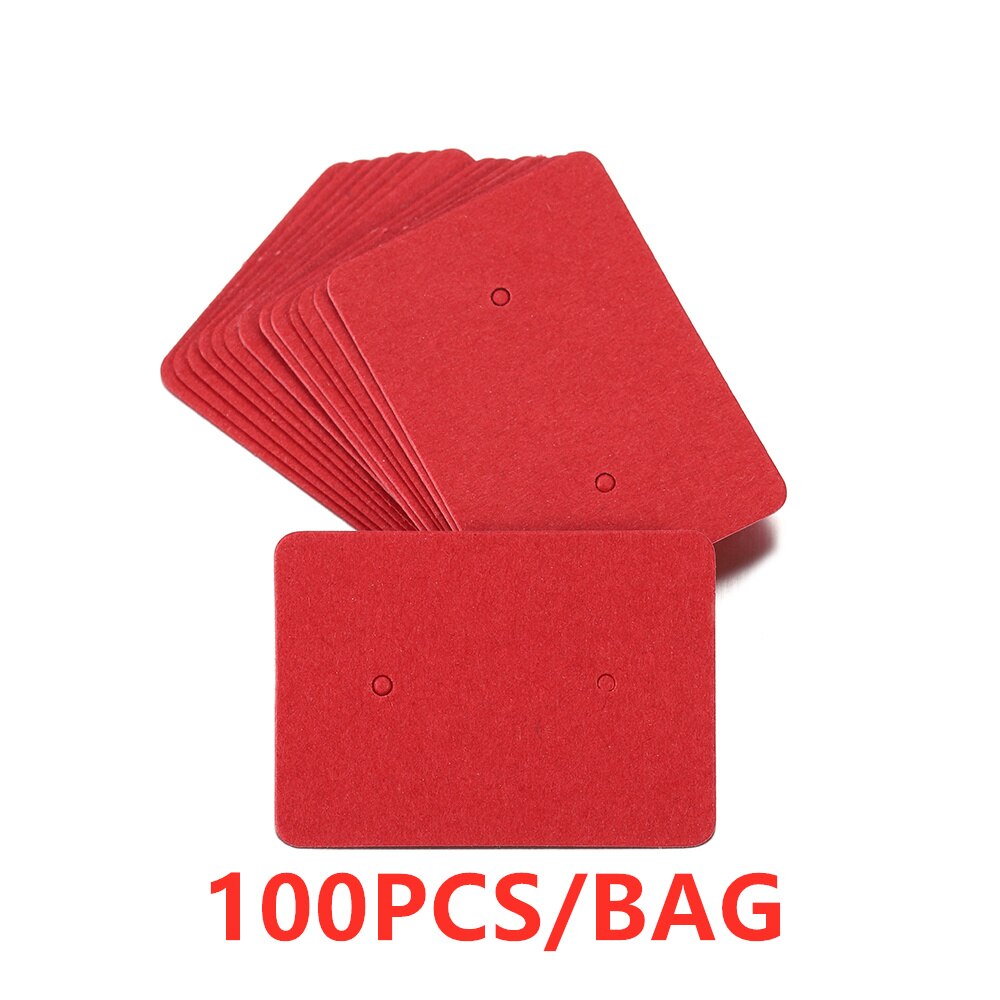 100Pcs/Lot Earrings Display Cards Cardboard Earring Packaging Hang Tag Card Ear Studs Paper Card for Jewelry Accessories: 12