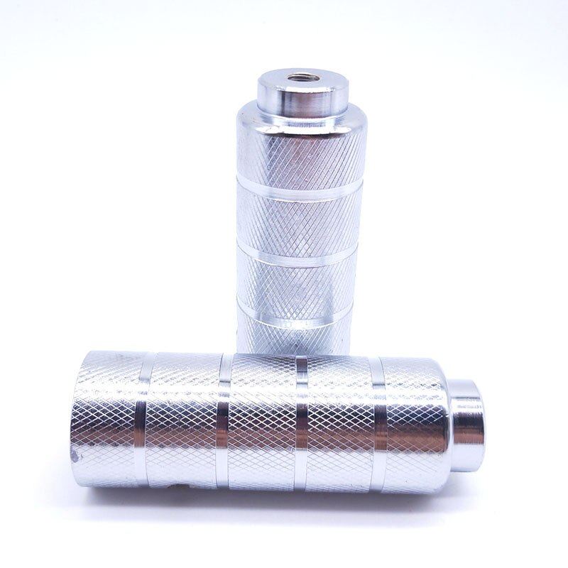 Pedales de hierro para bicicleta de montaña BMX, reposapiés de eje, antideslizantes, 38x110mm, 2 uds.: Silver-iron