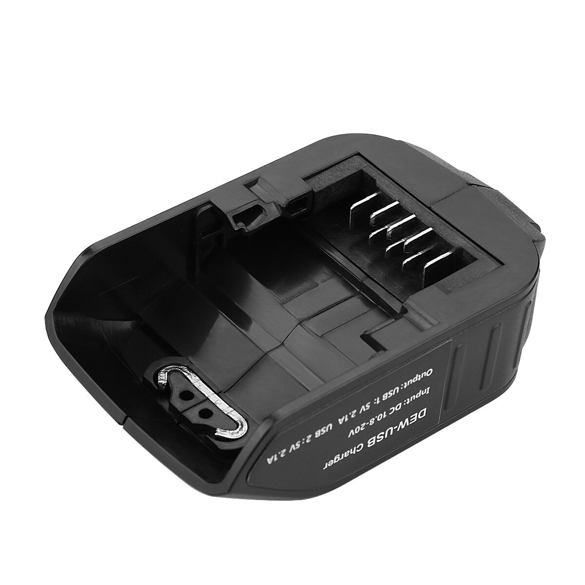 Dual USB DC 12V Port with LED Display Battery Converter Adapter for DEWALT 10.8-20V Li-Ion Battery