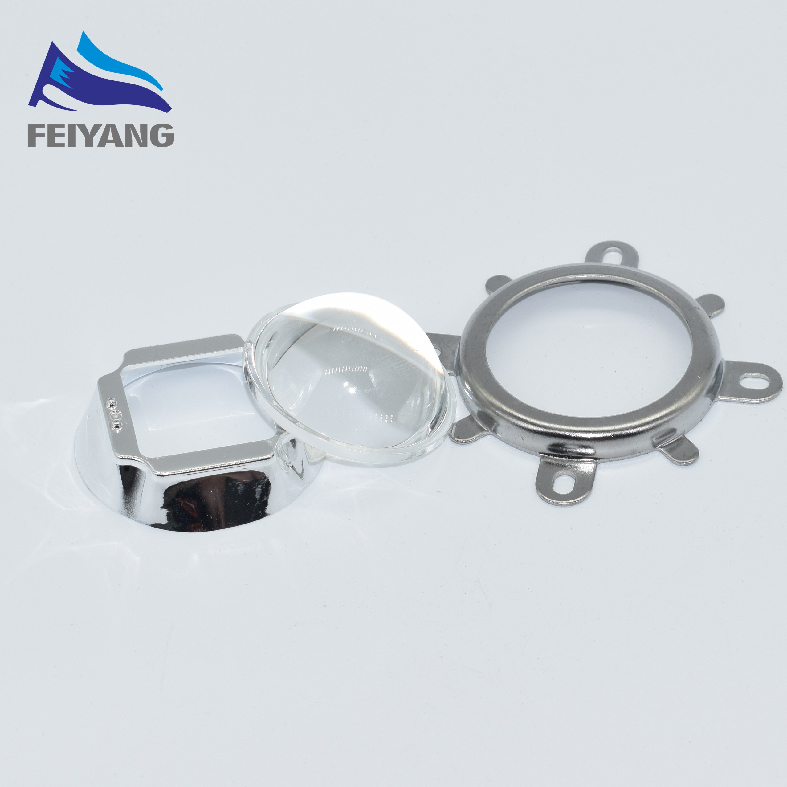 1 set 30w 50w 100w led 44mm- objektiv + reflektorkollimator + fast fäste