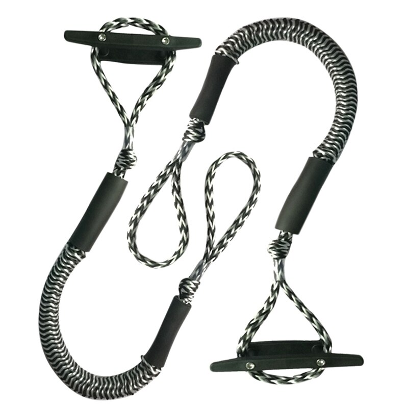 Bungee Boat Dock Line Mooring Rope Boat Accessories Docking Lines Dock Line for Boats Kayak Jet Ski 2 PCS: Default Title