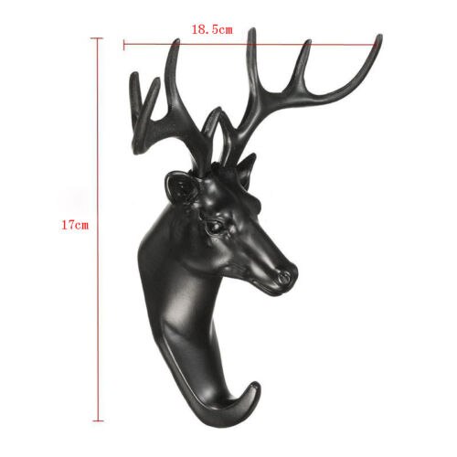 1 xfashion animal hjort stag huvud krok vägg hängare rack hållare plast heminredning