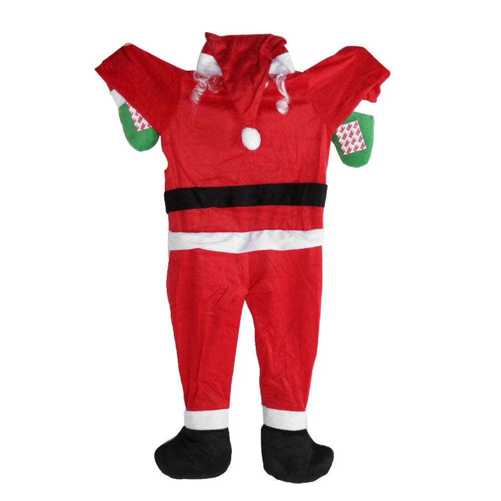 Santa Claus decorative clothes Hanging Christmas flannelette decorative clothes
