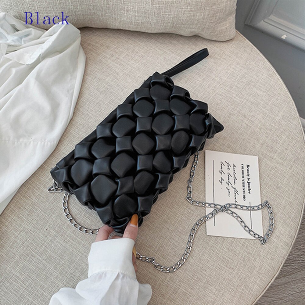 Crossbody Tas Voor Vrouwen Dames Zacht Lederen Handtas Portemonnee Kleine Schouder Messenger Bags Vrouwelijke Avond Cutch Bag: Zwart