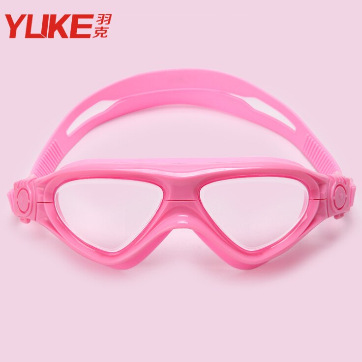 Nuovi bambini trasparenti regolabili bambini silicone impermeabile anti nebbia scudo UV occhiali da nuoto occhiali occhiali occhiali: rosa 1pezzi