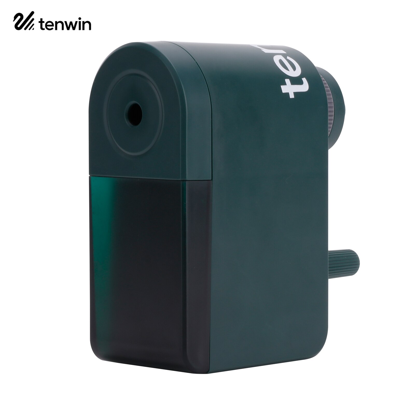 Adjustable Manual Pencil Sharpener Hand Crank Pencil Sharpener Sharpness for 6.5-8mm Pencil for Students School Office Supplies: green