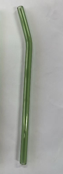 20cm Reusable Glass Straws Heat Resistant Straight Bent Straw Transparent Glass Straws for Party Milkshakes Teas Cocktail Juice: Ivory