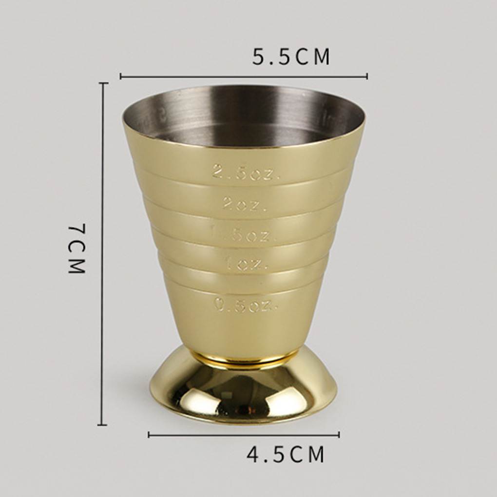 Stainless Steel Double Shaker Measure Cup 30ml/60ml Bar Jigger Liquo Measuring Tool Kitchen Drink Cups Gadgets: JJ23424-02