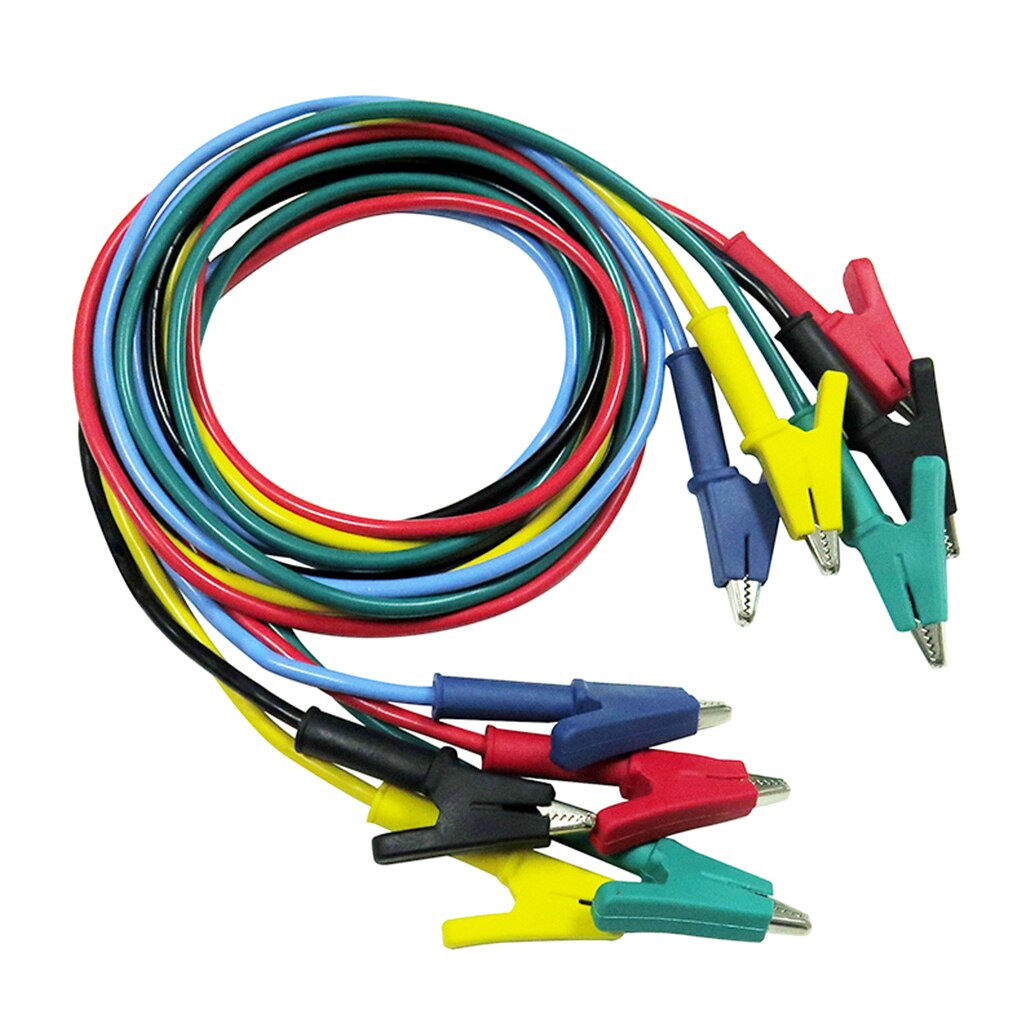 5 Pcs Double-Ended Crocodile Clips Cable Krokodilleklemmen Wire Testen Draad
