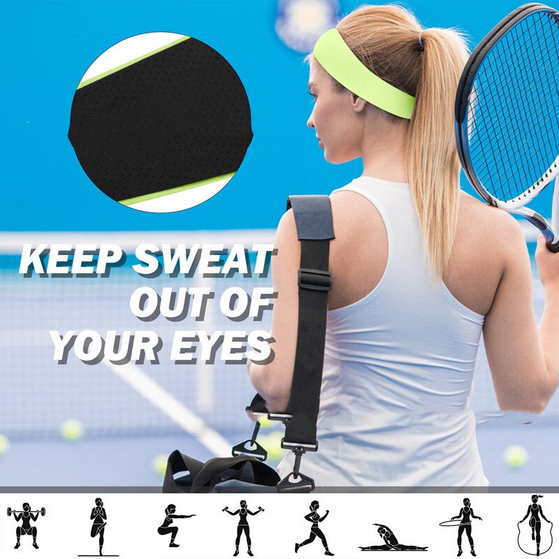 Breathable Sweat Guide Scarf Forehead Protection Hair Restraint Yoga Fitness Sports Headband Female Head Bands