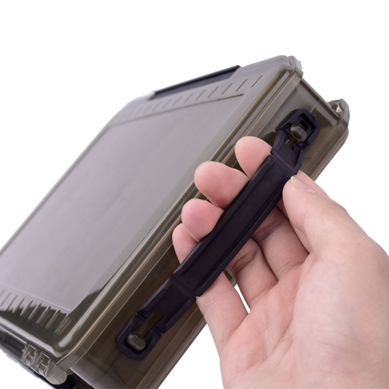 Double Multi-function Fly Fishing Tackle Box Sided Spinner Fish Lures Bait Cases Fishing Storage Box