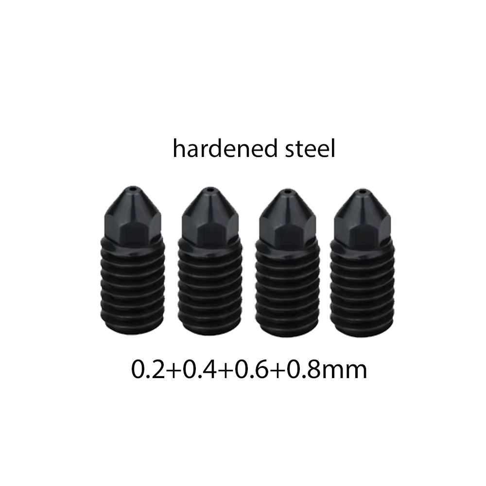 For Bambu Lab A1 Nozzle /A1 Mini Hotend Fast Speed a1 End Brass Heat Sink Hardened steel Nozzle 3D Printer accessories: Bronze