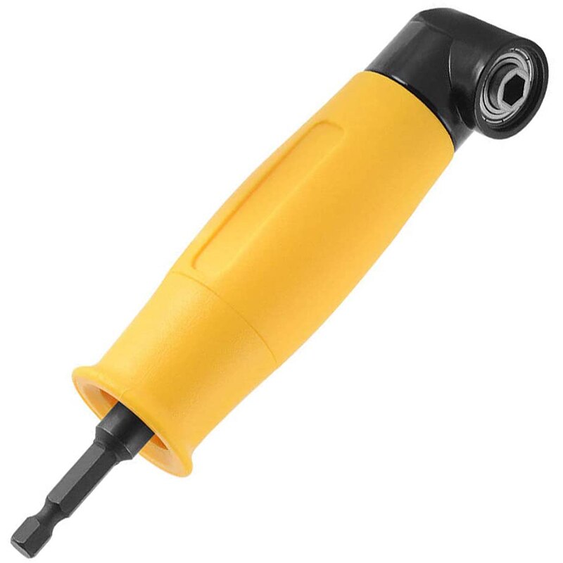 1/4 Inch Shank 90 Degree Right Angle Attachment Right Angle Drill Driver Screwdriver Extension Holder Adapter
