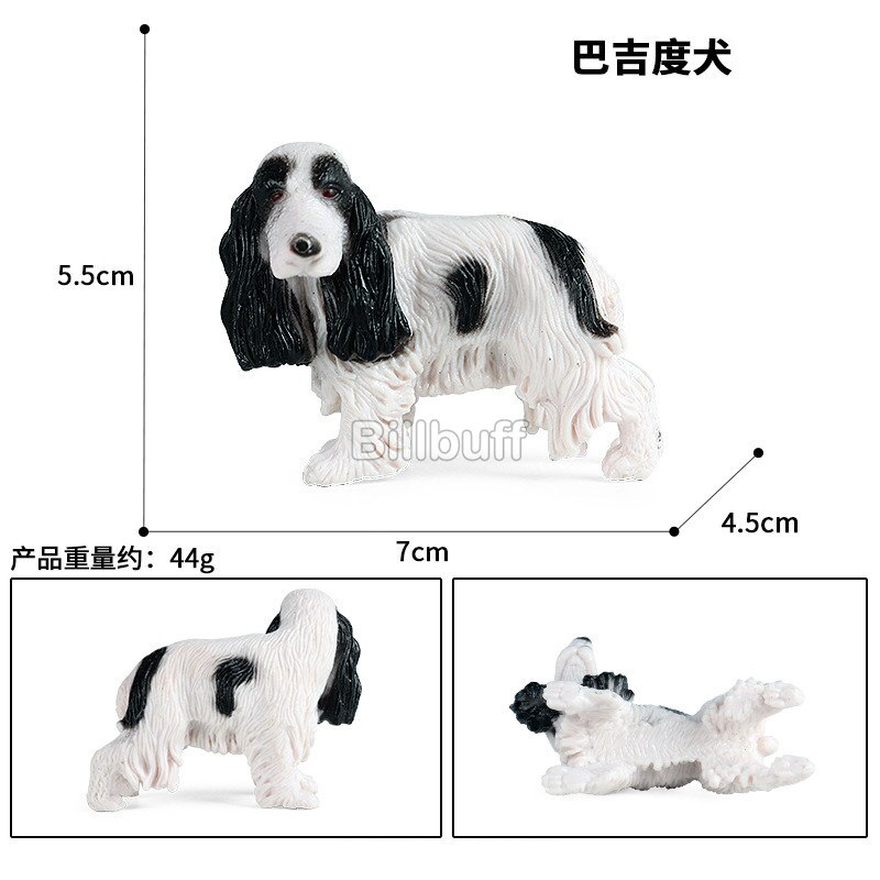 Simulatie Familie Huisdier Retriever Collie Saint Bernard Hond Animal Model Cijfers Vroege Educatief Speelgoed Voor Kinderen Kerst Cadeau: dog figures n