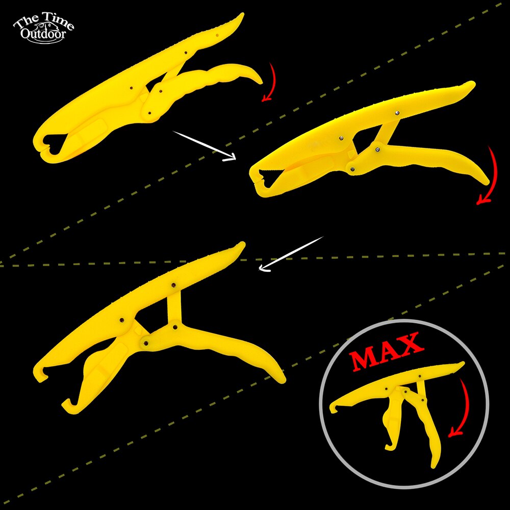 ABS hard plastic fishing gripper red and yellow Solid Plastic Lipgrip Floating Fishing Tackle Peche Griper Pescaria de Pesca