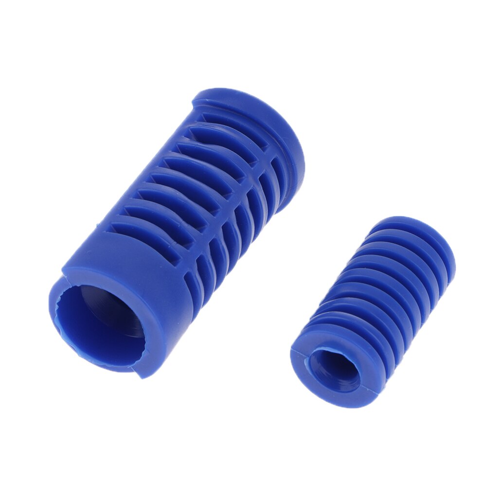 2 Stuks Motor Gear Shift Shifter Lever Staaf Guard & Voetsteun Pedaal Rubber Cover: Blue