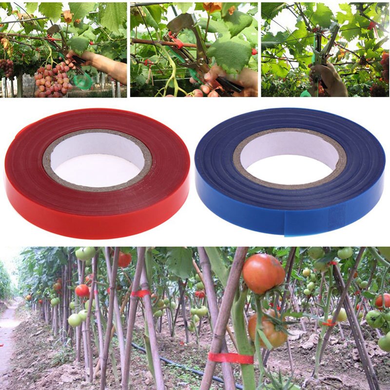 Máquina de amarração planta jardim planta pacote tapetool tapener com 1.1x3000cm de fita, usado para legumes, uvas, tomates, pepinos
