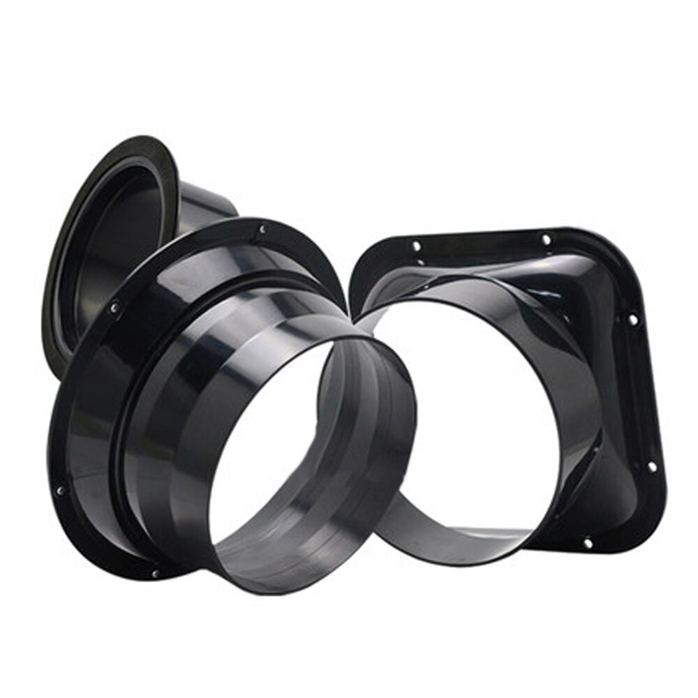 ABS Flange Ventilation Connector Wall Range Hood Flange Adapter Duct Fan Connector Kitchen Air Vent Exhaust 100mm/125mm/150mm