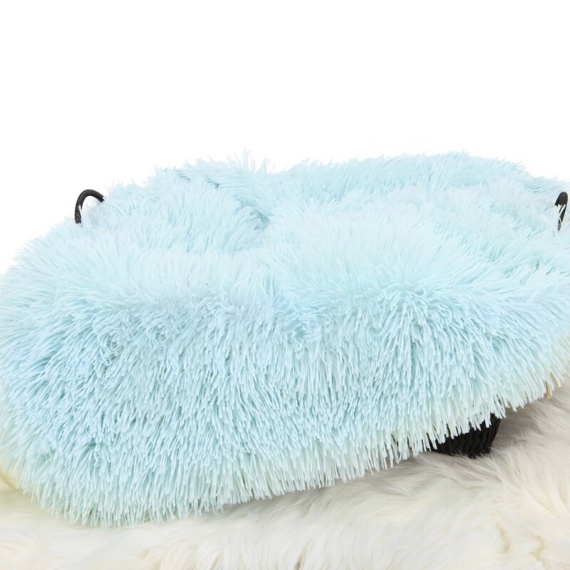 Pasgeboren Baby Faux Fur Foto Prop Deken Baby Slapen Inbakeren Dekens: Sky Blue