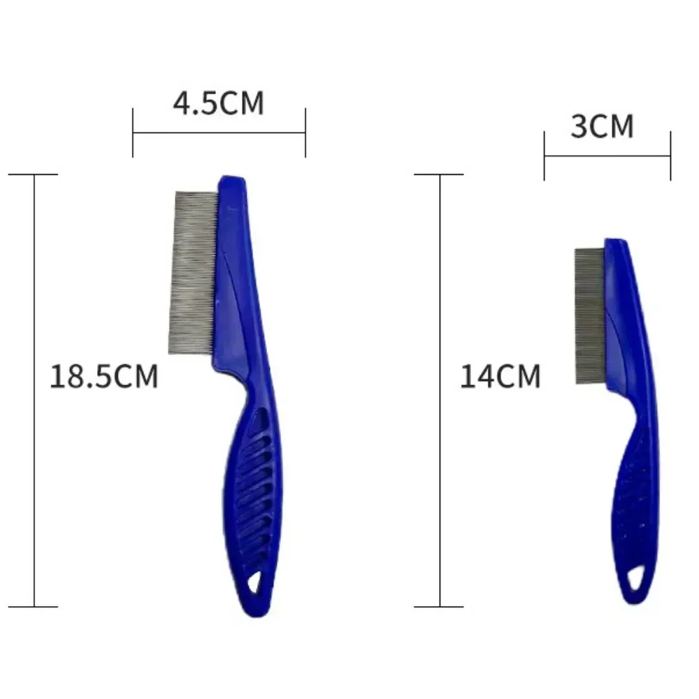 Huisdierverzorging Vlooienkam Roestvrijstalen verzorgingskam Kat Hond Haarborstel Vlooienverwijdering Massagekam Huisdier Draagbaar gereedschap Accessoires