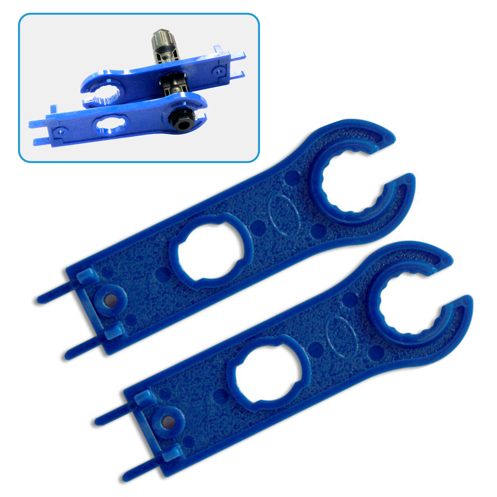 2 Pcs Of MC4 Spanner Solar Panel Connector Disconnect Tool Spanners Solar Wrench ABS Plastic Pocket Solar Connector Wrench