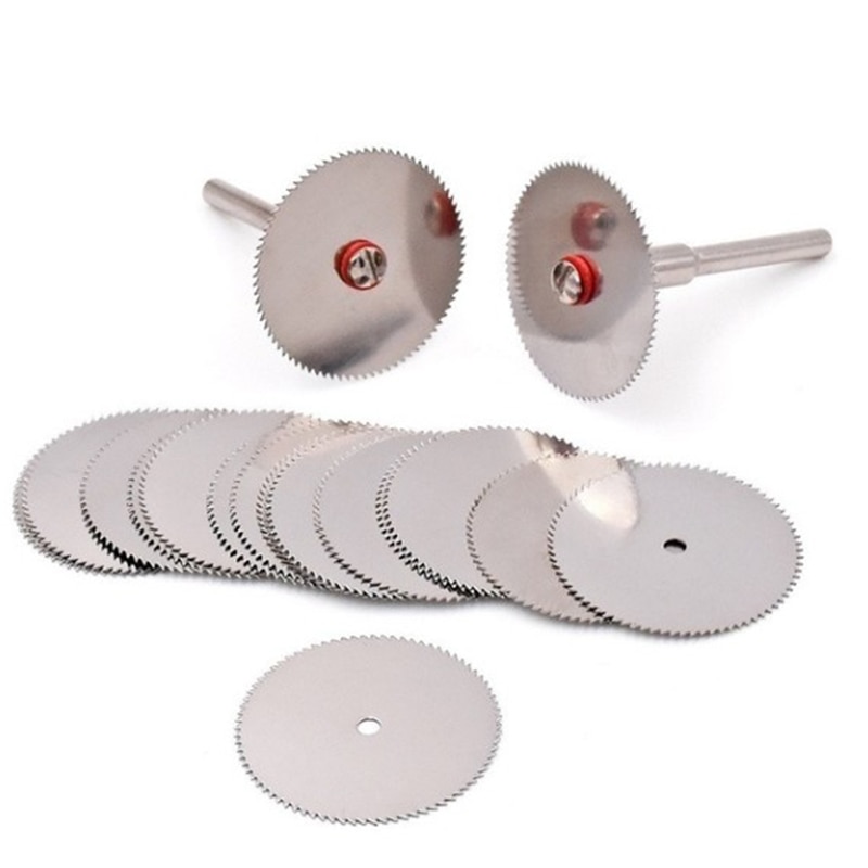 12pcs Mini Circular Saw Blade Electric Grinding Cutting Disc Rotary Tool for Dremel Metal Cutter Power Tool Wood Cutting Discs