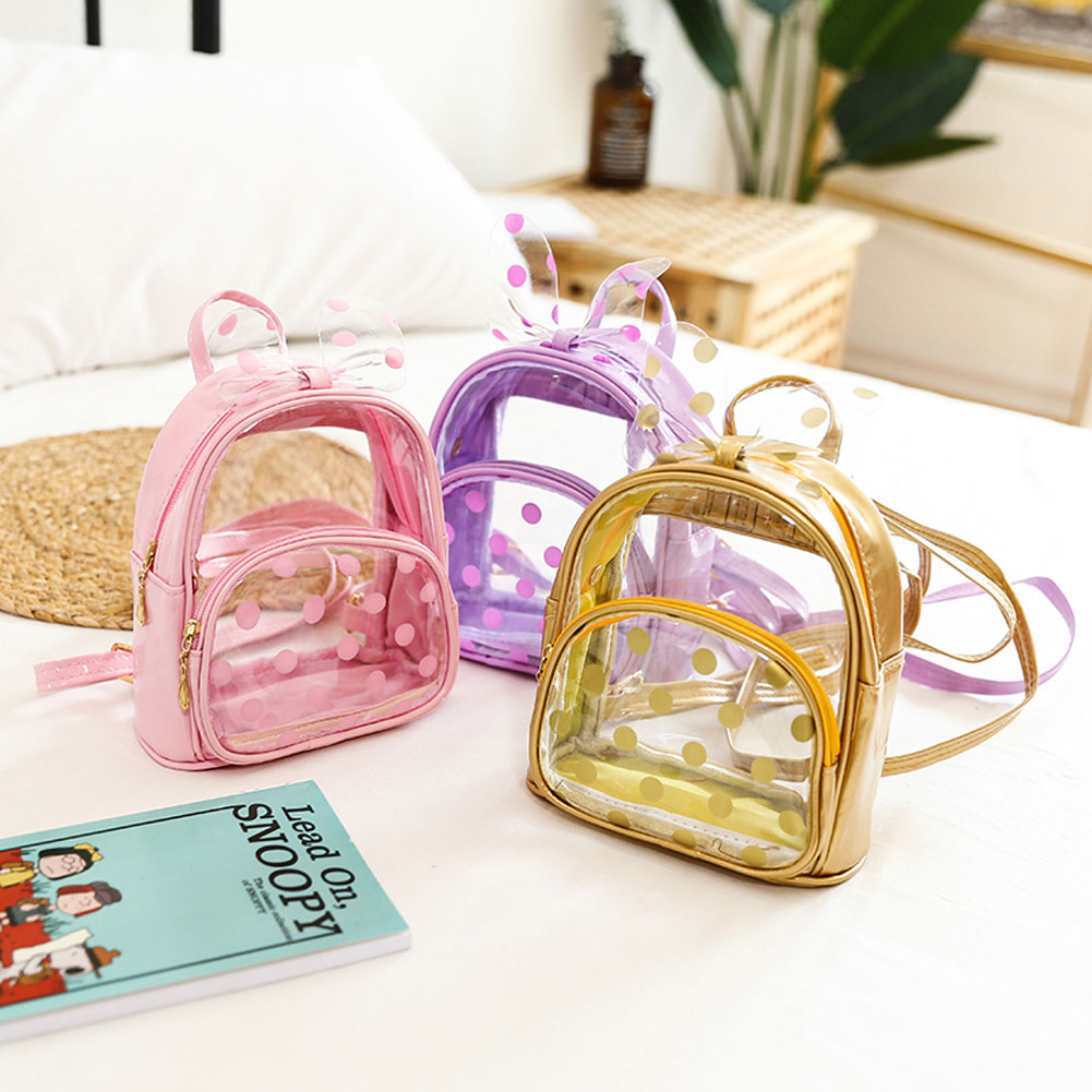 Brand Kids Baby Girls Everyday Mini Backpack Cute Toddler Infant Clear Transparent Kindergarten Book School Daypack Bag