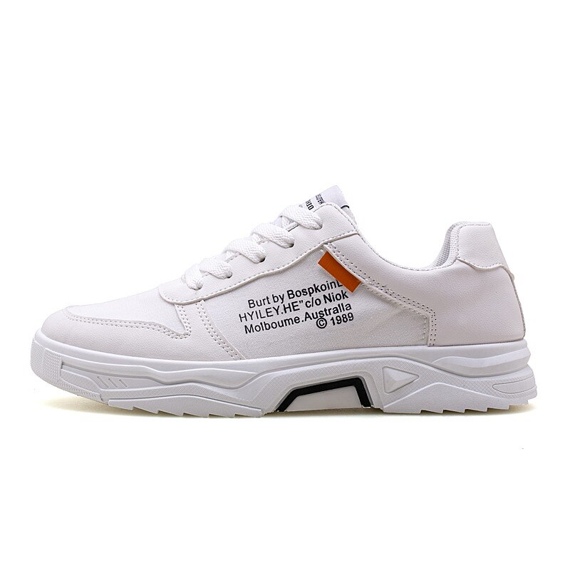 Sneaker Men Classic White Shoes Comfortable Skateboarding Shoes Wear Men's Shoe Breathable Casual Shoes Zapatos De Hombre: White / 7