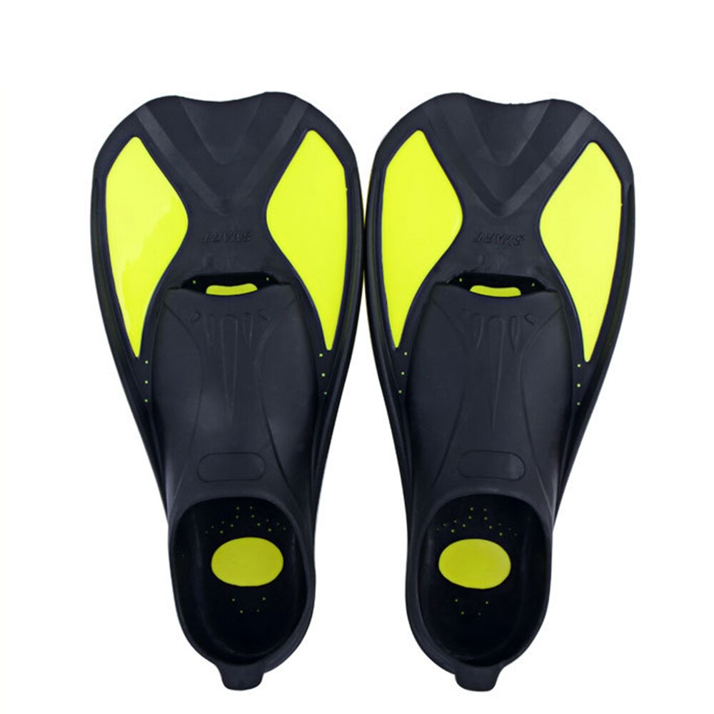 Snorkeling Diving Swimming Fins Adult/kids Flexible Comfort Swimming Fins Submersible Foot Children Fins Flippers Water Sports: Yellow / S