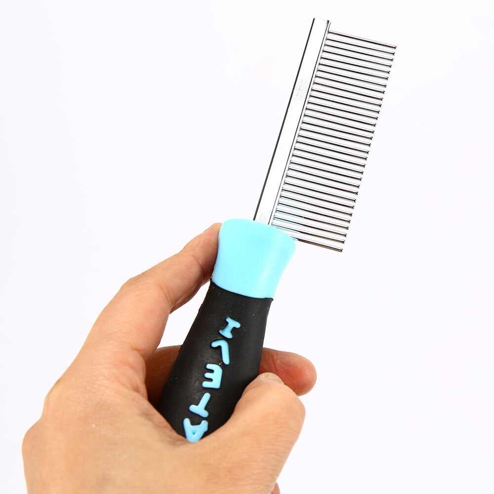 Pet grooming pentes gato escova para cães removedor de pêlos slicker animais de estimação deseping pente hackle para gato grooming ferramenta zx0010