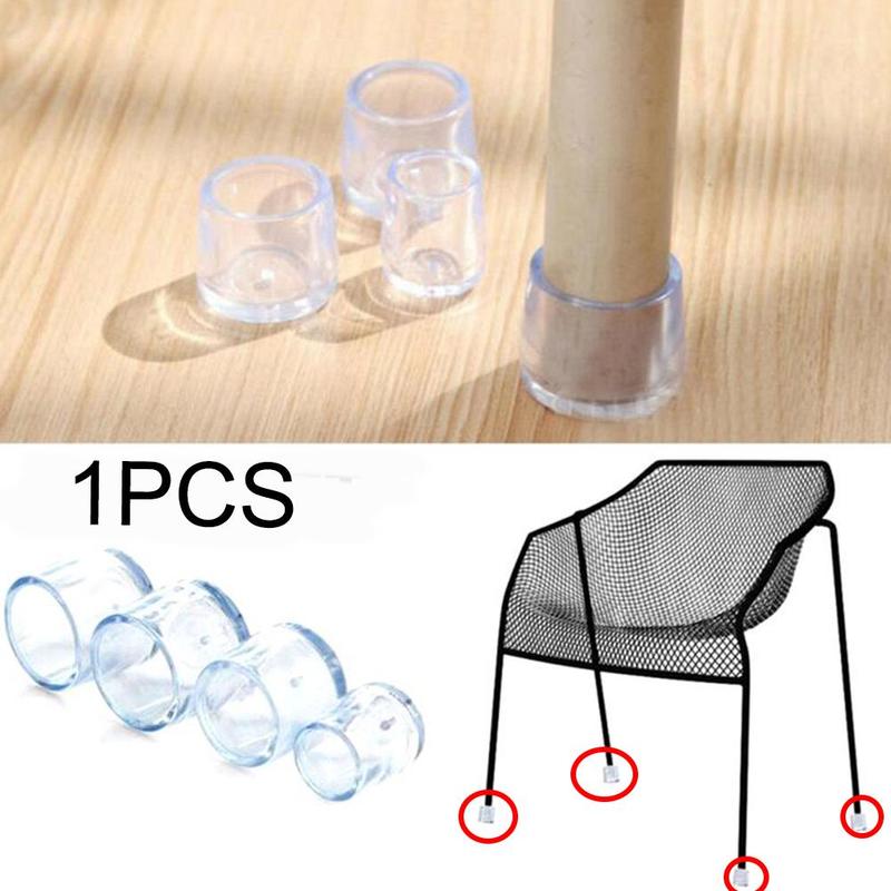 Silikone stol beskytter stol ben sokker gennemsigtig beskytter møbler kvadrat dække bordpuder stik hjemmegulv fødder