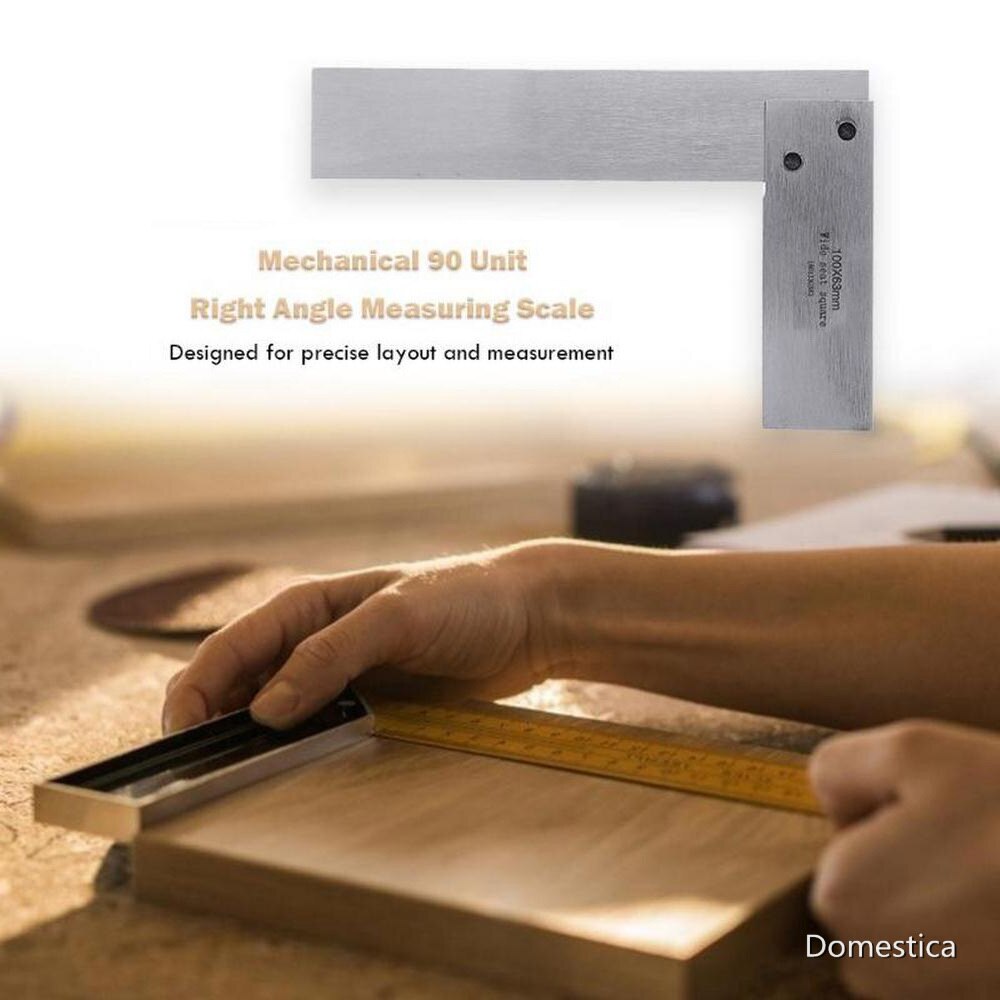 Machinist Square 90 Degree Right Angle Engineer Set Muti-Size Precision Grinding Steel Hardened Square Ruler Ruler Protractor