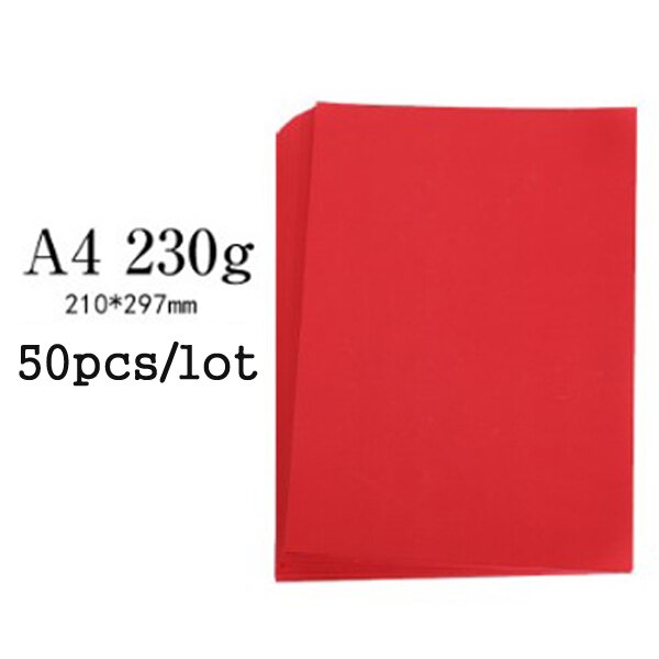 A4 Size 50 Pcs Thick Hard 230gms Cardboard Cutting Paper Paperboard DIY Painted Scrapbooking Greeting Card Paper Decorative: 6