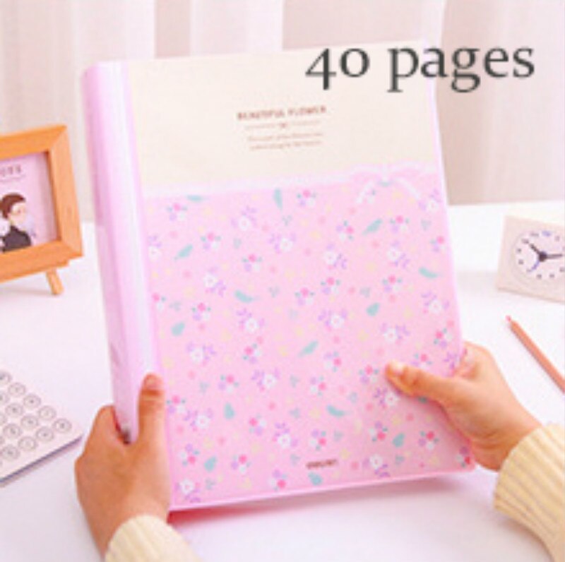 30/40/60 pagina's  a4 map tas waterdichte meerlaagse inleg documenten organizer tas papier opbergdoos muziekpartituur clip doos: 40 pagina's roze