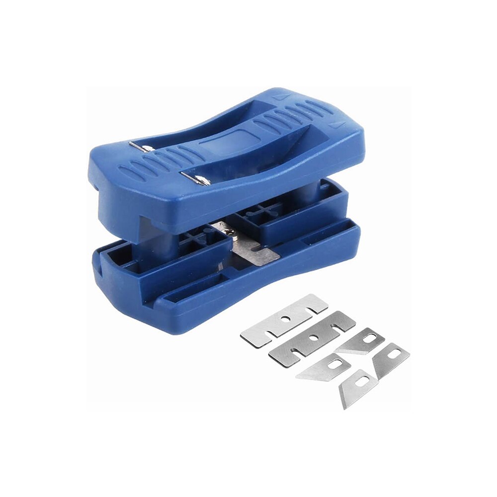 Edge Banding Trimmer with Carbon Steel Blades for Plastic PVC Plywood Melamine Cutter Manual Trimming Woodworking Tools: 1 set