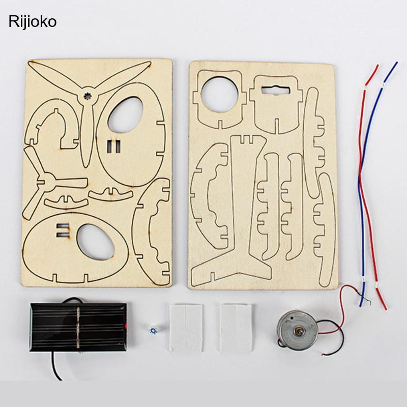Solar- Flugzeug Montiert Spielzeug Solar- System Modell freundlicher DIY Mini Handgemachte Wissenschaft Experiment Roboter Spielzeug Flugzeug für Art