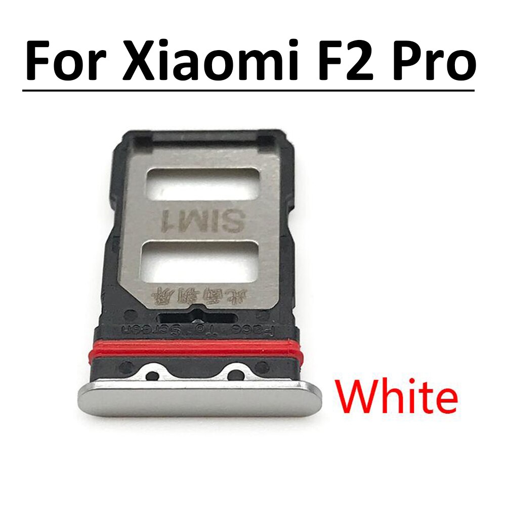 Ranura para tarjeta SIM para Xiaomi Redmi PocoPhone F2 Pro, soporte para tarjeta SD, adaptador para Xiaomi Redmi K30 Pro / POCO F2 Pro: F2 Pro White