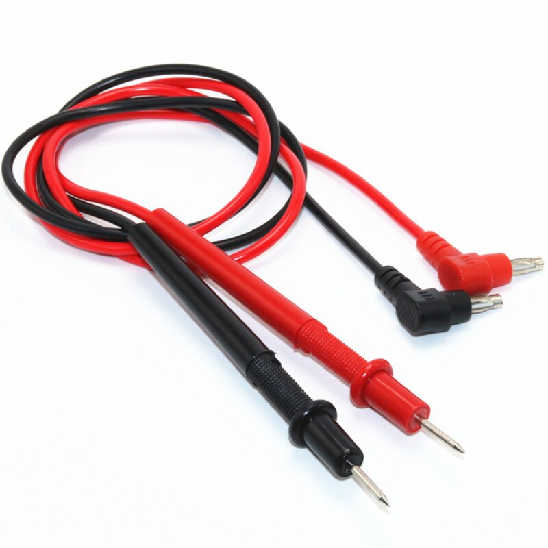 Pince multimètre numérique courant alternatif/continu testeur de transistor de tension wattmètre pince ampèremétrique test pince ampèremétrique: Cordon de test normal