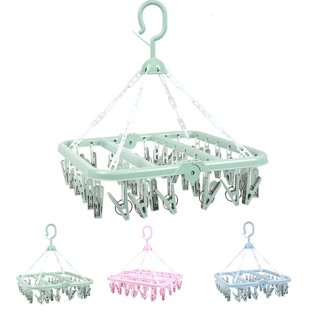 Clothes dryer Drying Racksock holder clip Holder Portable Socks Cloth Hanger Rack Clothespin Wardrobe Storage Cloth Hangers