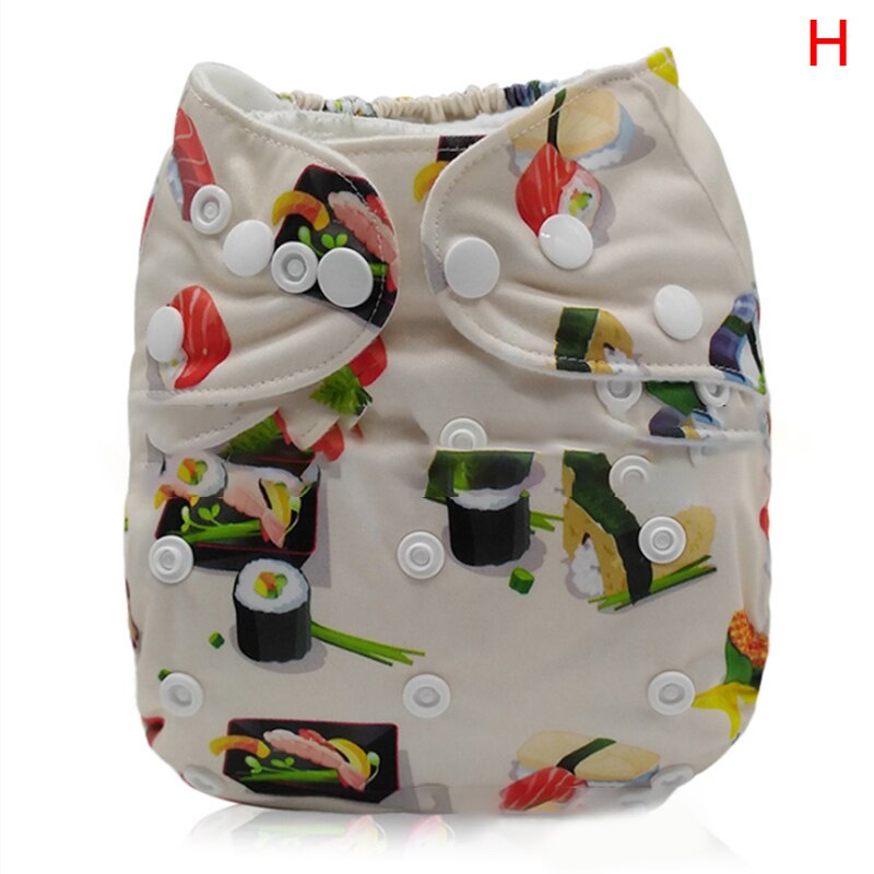 Reusable Baby Diapers Cloth Diaper Inserts 1 Piece 3 Layer Insert 100% Cotton Washable Baby Care Eco-Friendly Diaper: H