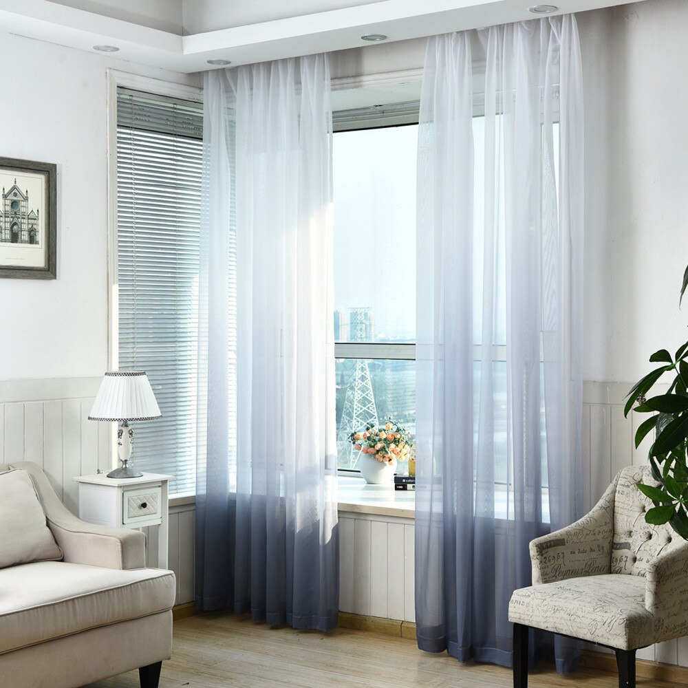 Schabracken Tüll Schleier Tür Fenster Vorhang Drapieren Tafel schier Schal Teiler Für Wohnzimmer sterben Zimmer Vorhänge Dekorative #008