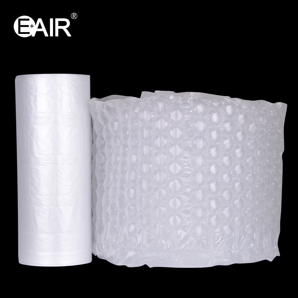 Película de colchón de aire E303B, embalaje inflable, película de envoltura de burbujas, máquina de amortiguación de aire, película de almohada de burbujas de aire, 400mm de ancho