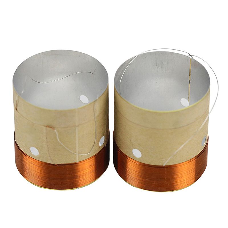 1 para 38.5/75.5MM głośnik Bass cewka drgająca biały aluminium dźwięk wylot powietrza dla głośnik Subwoofer akcesoria do naprawy: WHITE
